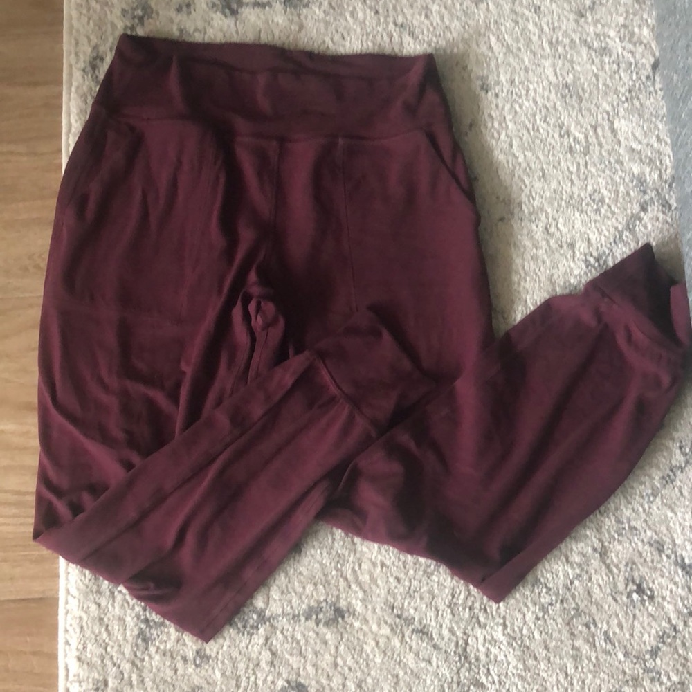 Lululemon align joggers dark red full length size 8